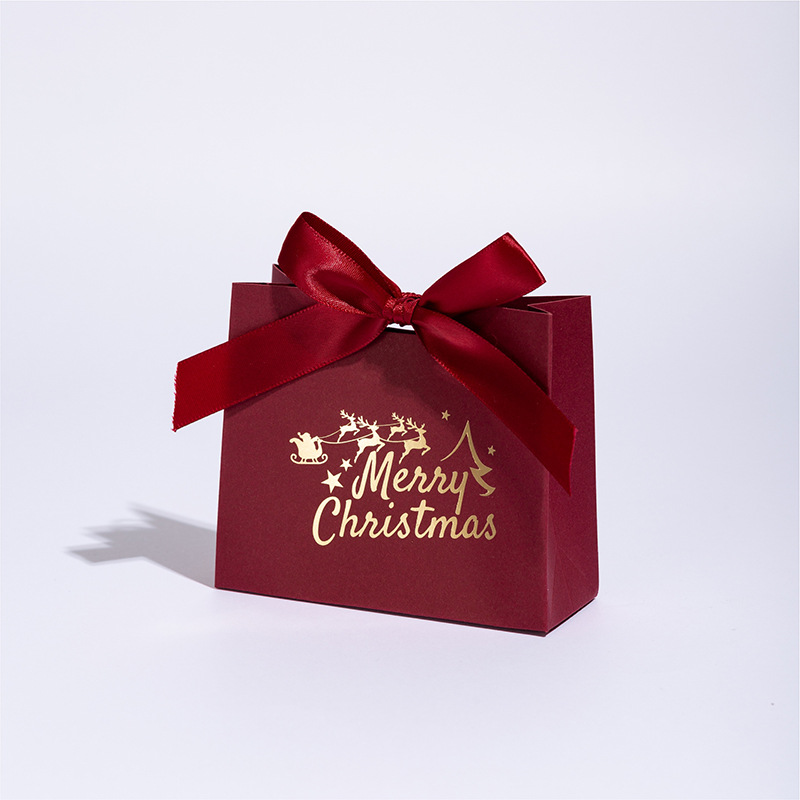 8pcs Elegant Christmas Gift Boxes with Golden Foil