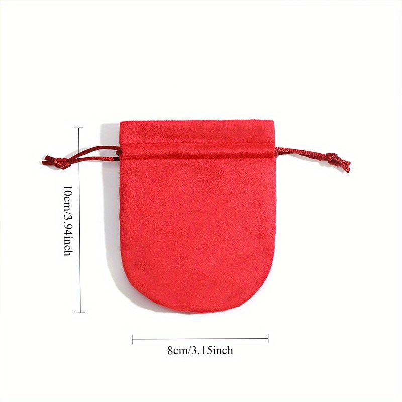 Custom 15/30/60 Oval Drawstring Flannel Jewelry Bags