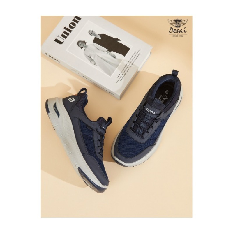 Desay New Men's Sneakers, Casual Soft-Sole Lightweight Running Shoes, Versatile Commuter Shoes, Anti-Slip and Wear-Resistant, Classic Style Fashionable Walking Shoes