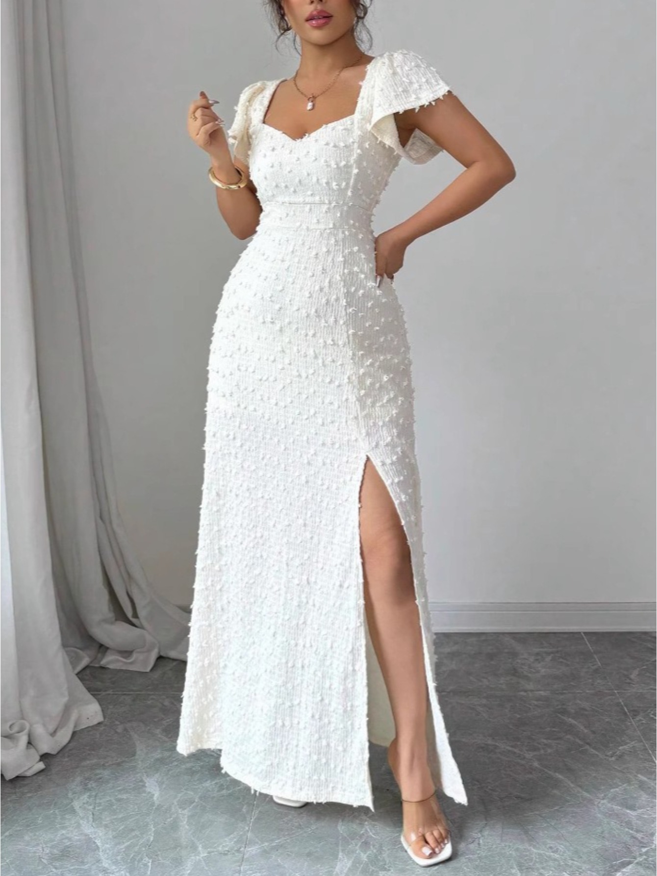 white dress long sold on Temu United States