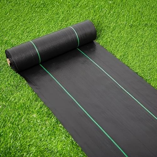 1 pack heavy duty black suppressing fabric landscape fabric barrier roll for garden vegetable patch and flower bed control