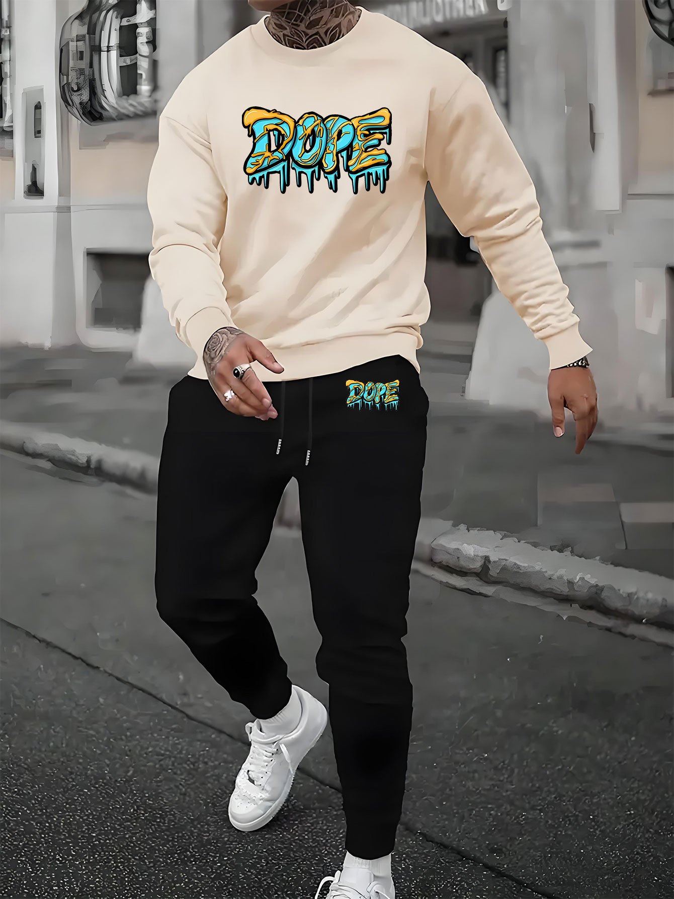 Street Style Dope Sweat Suits Timothee Chalamet Hoodie Stussy X