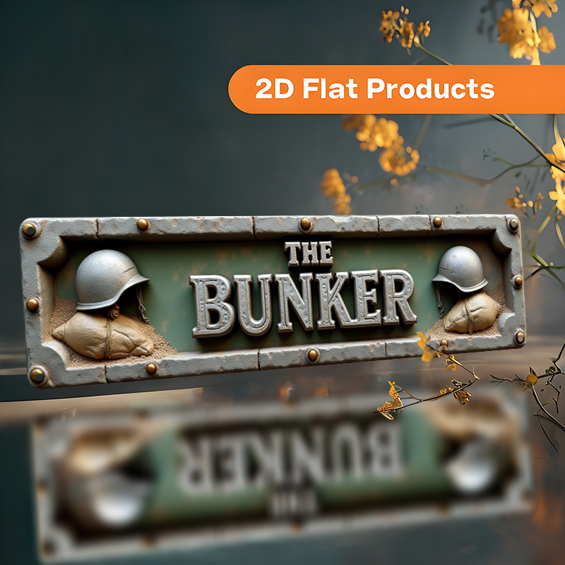 TEMU 2d Flat, Vintage "" Metal Wall Sign - Rustic Aluminum -themed Decoration Suitable For, Office, Cave - Durable Plaque Gift