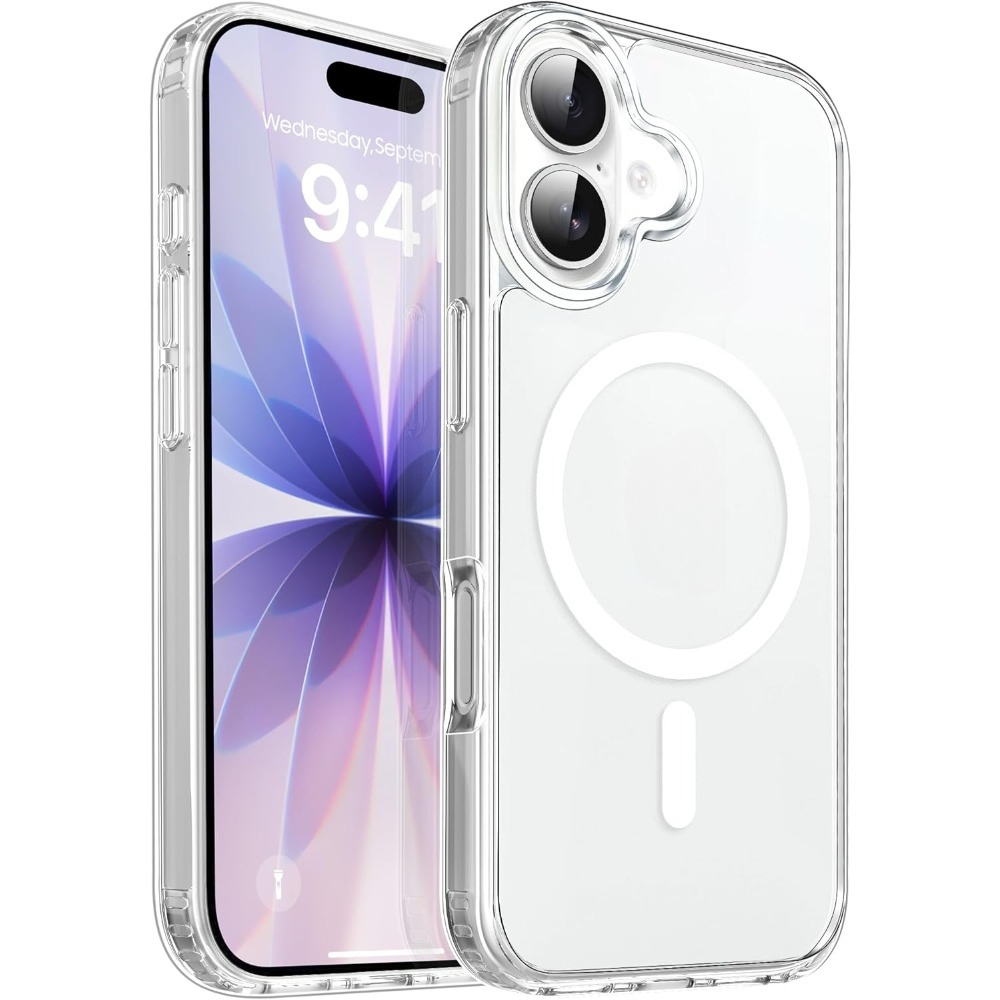 TEMU Custodia per telefono: Cover magnetica con design - Compatibile con la ricarica wireless - Antiurto e resistente all'ingiallimento - Realizzata