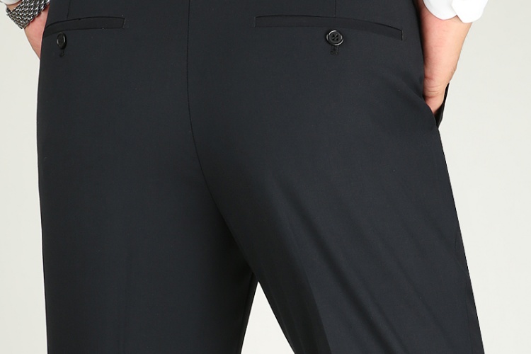 High-End Velvet Men'S Casual Pants Spring And Autumn Business Straight Stretch Slim Fit Non-Iron Formal Trousers Commuting Long Pants