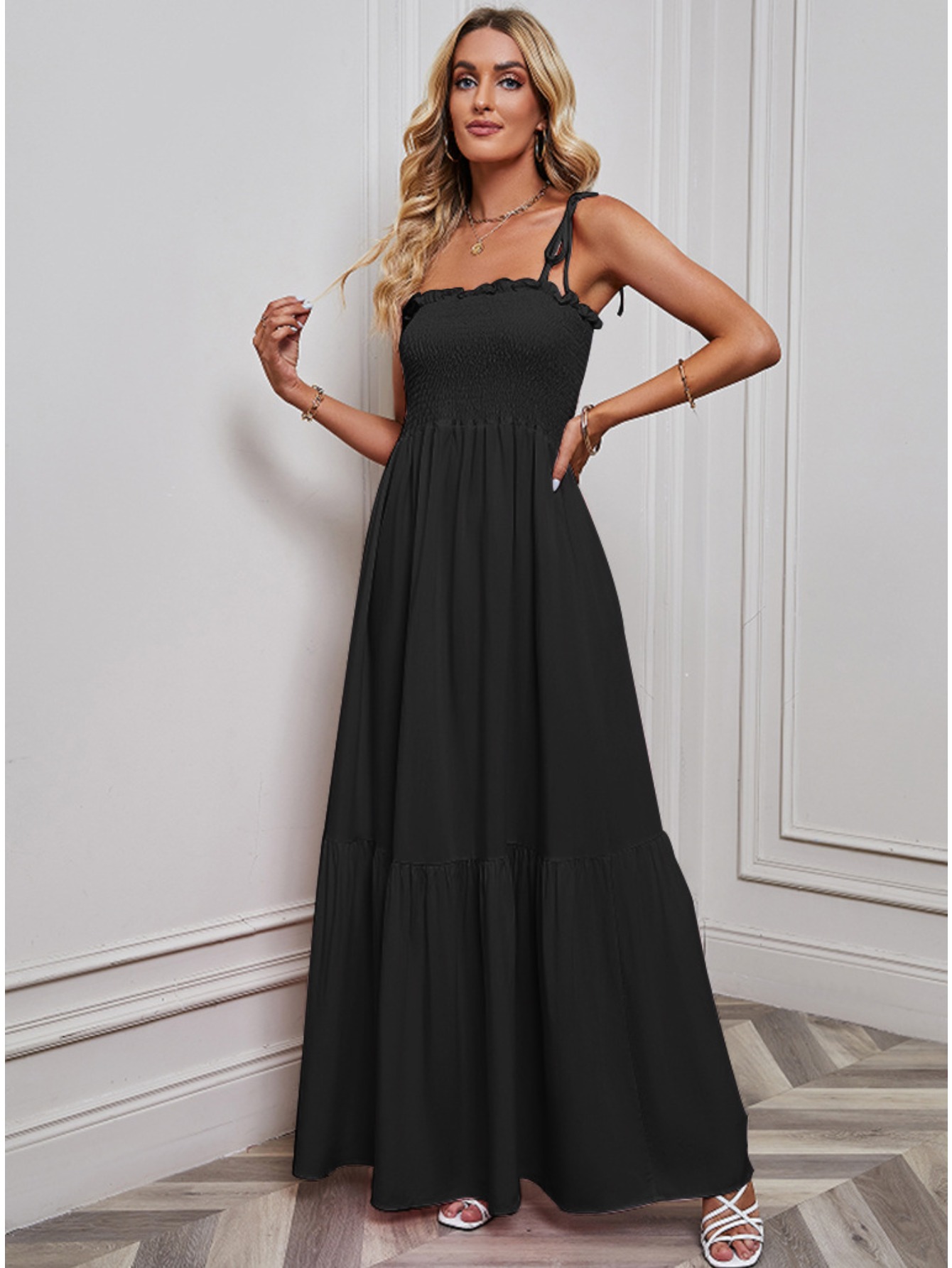 chinese dress ladies Socialite Black One-Sleeve Cut-Out Maxi Dress  Club L London