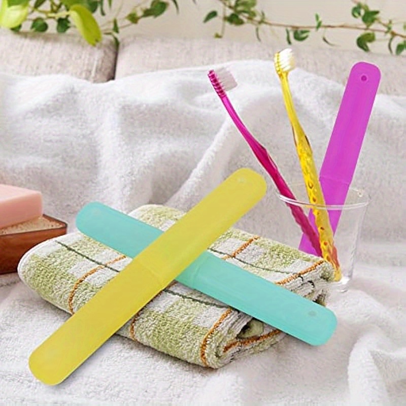 6pcs travel toothbrush case holder breathable portable toothbrush container multiple   toothbrush holder for home trip camping details 4