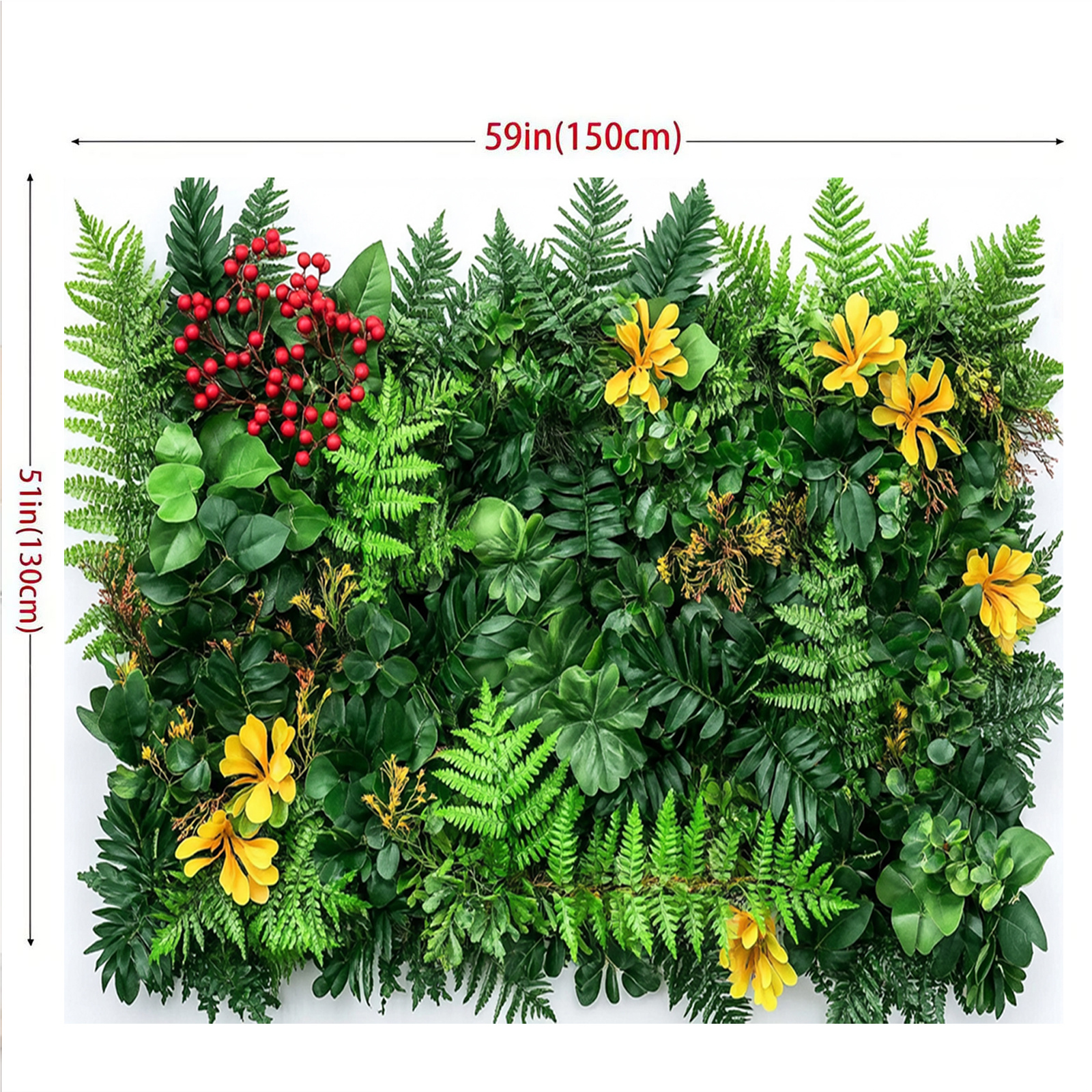 TEMU 1pc Simulation Wall Panel, Artificial Plant Decoration For Home, Garden, And Event Banners, Party Supplies, Home Decor, Easter, Party Banners