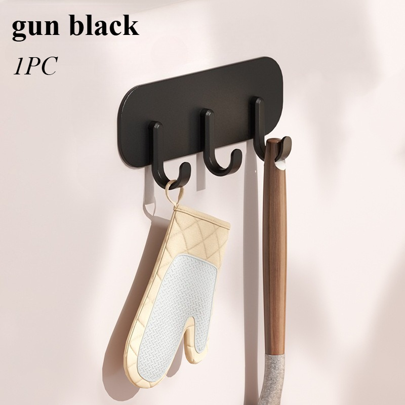1pc Kitchen And Bathroom Storage Hook - Household Towel, Key & Spatula Organizer Rack With No-drill Waterproof Fridge Magnet Shelf, Utility Hooks