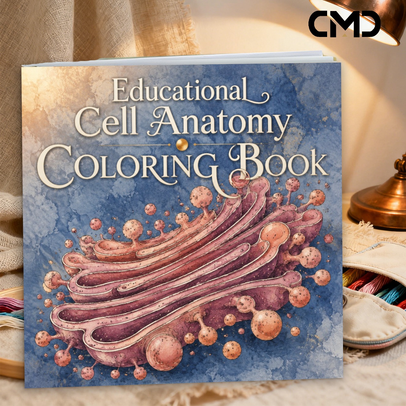 TEMU 1 Women's Adult Coloring Book Suitable For Relax & Education - 24-page Cell Anatomy Coloring Pages With Single-sided Printing, Suitable For