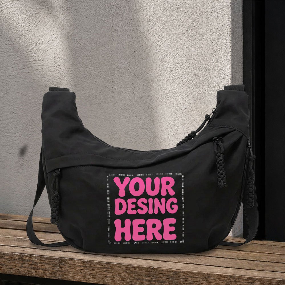 TEMU Borsa a tracolla da donna personalizzabile con logo/testo, adatta per pendolarismo e uso casual, borsa a forma di con grande capacit�, tracolla
