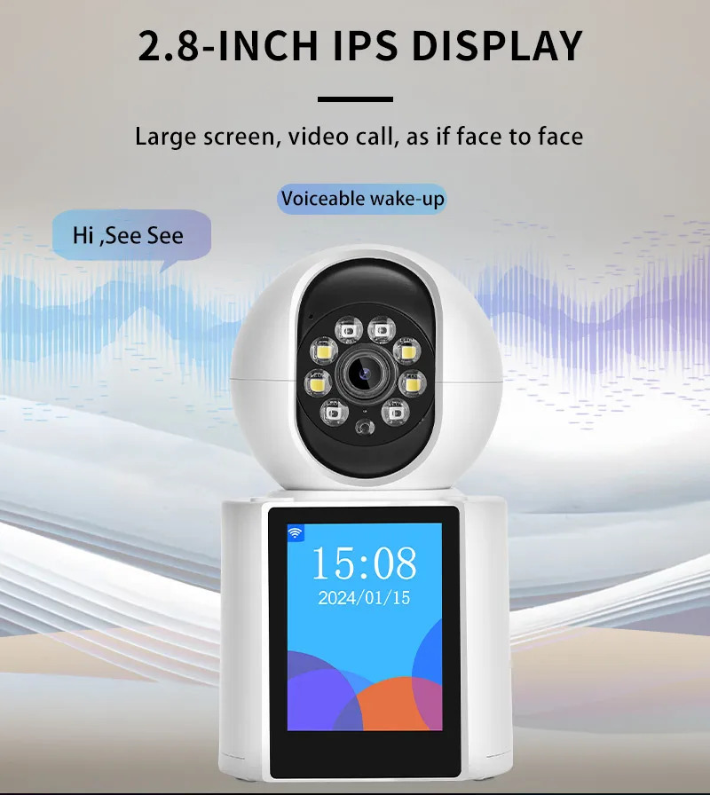 camera de securitate pentru exterior cu rezolutie hd 1080p de 2mp, cu audio bidirectional, vedere panoramică de 360°, detectare de   si audio bidirectional - autoadeziva, alimentata   usb pentru monitorizarea  ,   persoanelor in varsta si a bebelusilor, camere de securitate pentru casa, dispozitiv de ajutor pentru persoanele in varsta, design compact, inregistrare de   rezolutie detalii 2