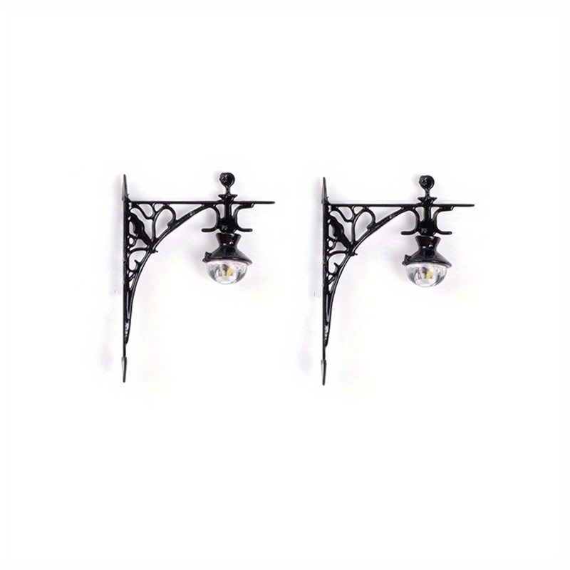 Image of Set Of 2 Moss Micro-landscape Decorative Lights, Materials For Architectural Model Wall Lights, Does Not Power Source And Will Not