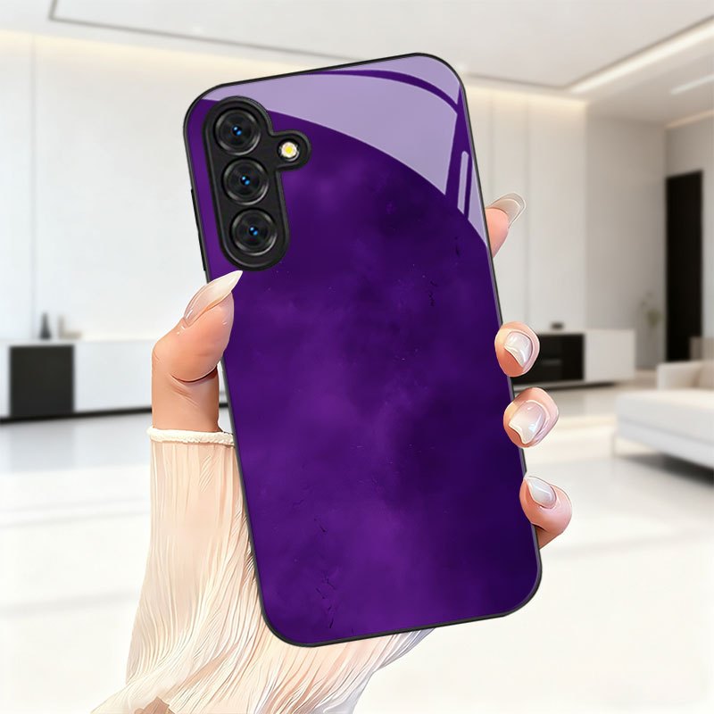TEMU Phone Case: Purple Gradient Cloud Mist Pattern Phone Case, Suitable For Galaxy
