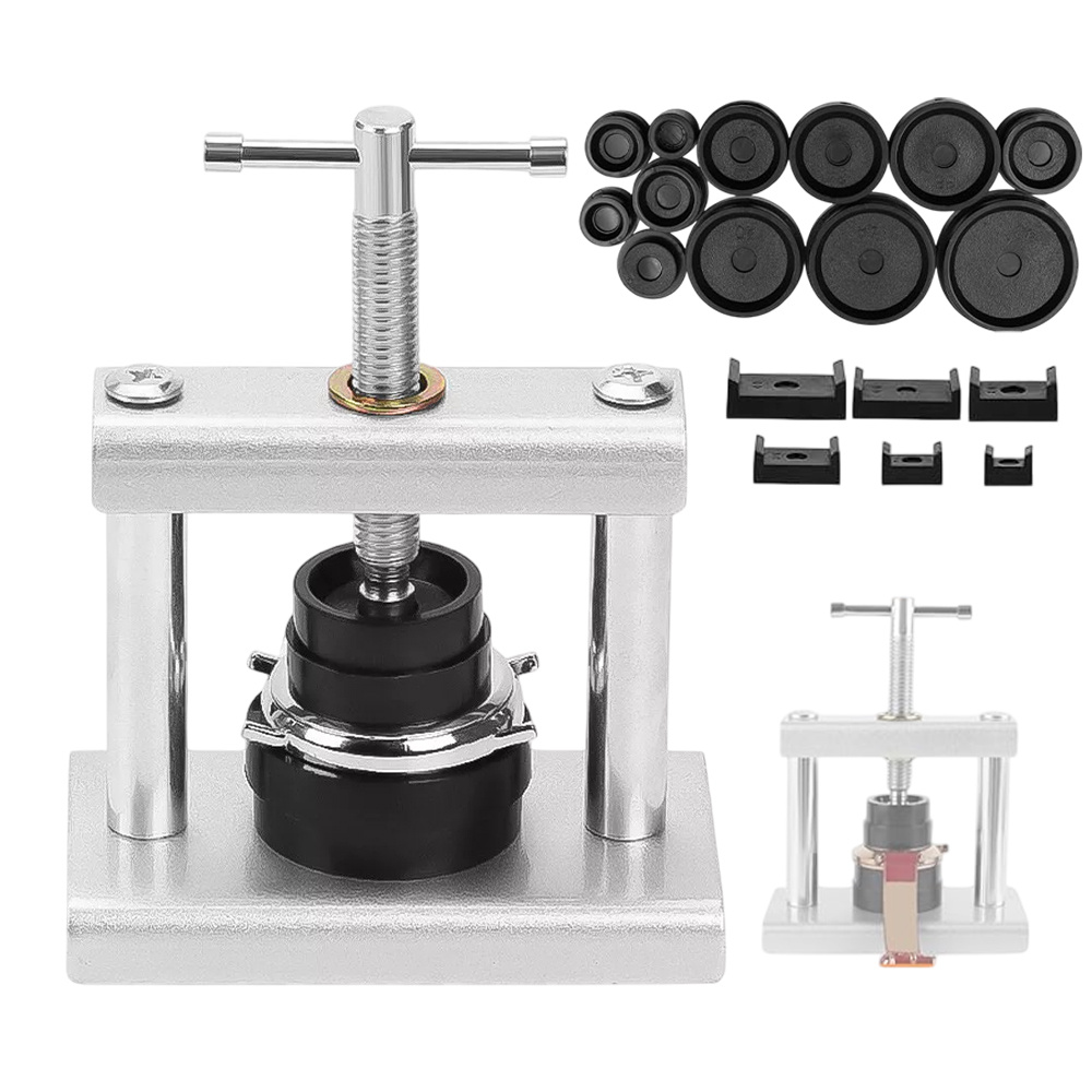 19pieces Watch Press Tool Set | Case Closer Cover Closer, Watch Battery Replacement, Watch Opener Remover Repair Kit For Watches With Lever Opening, Compact, Plastic Material