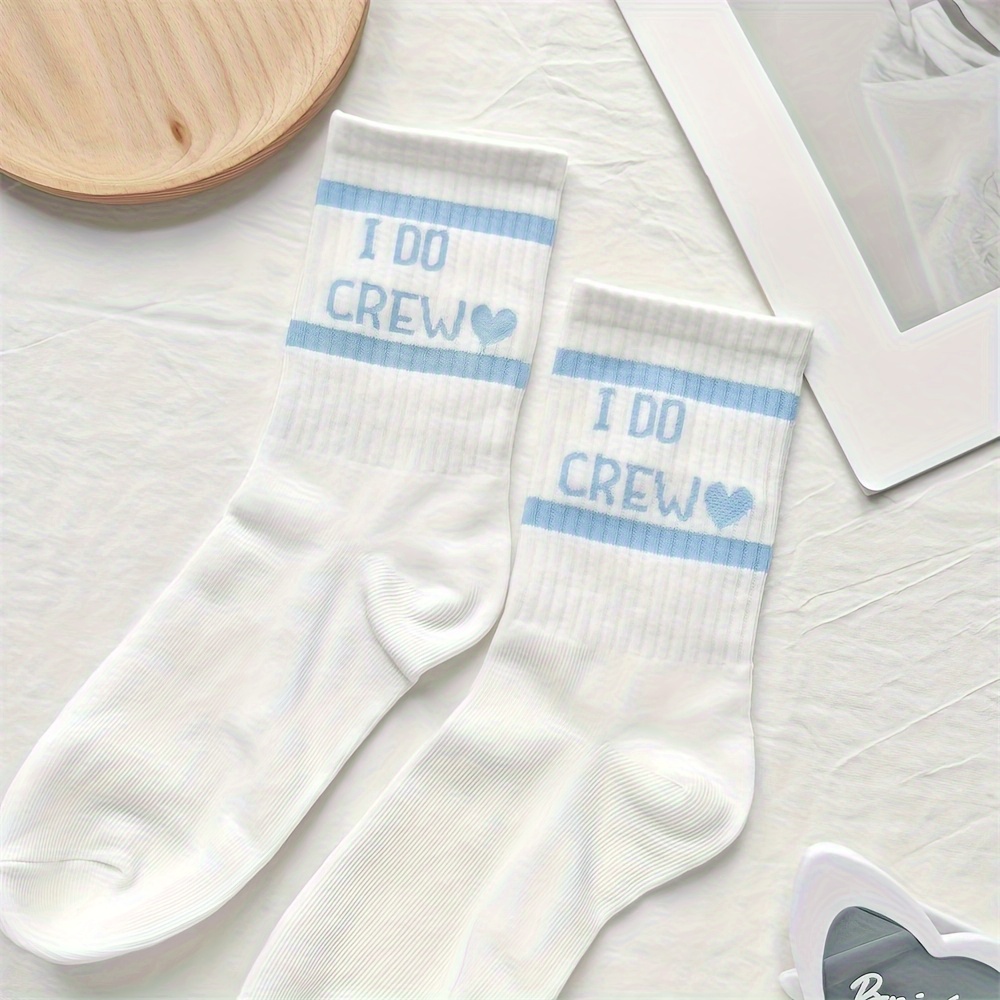 E-shop 1 Paar BRIDE/I DO CREW Hochzeitssocken - Schriftzug, Geschenke für Brautjungfern, Deko für Junggesellinnenabschied & Brautdusche, Fotoprops,