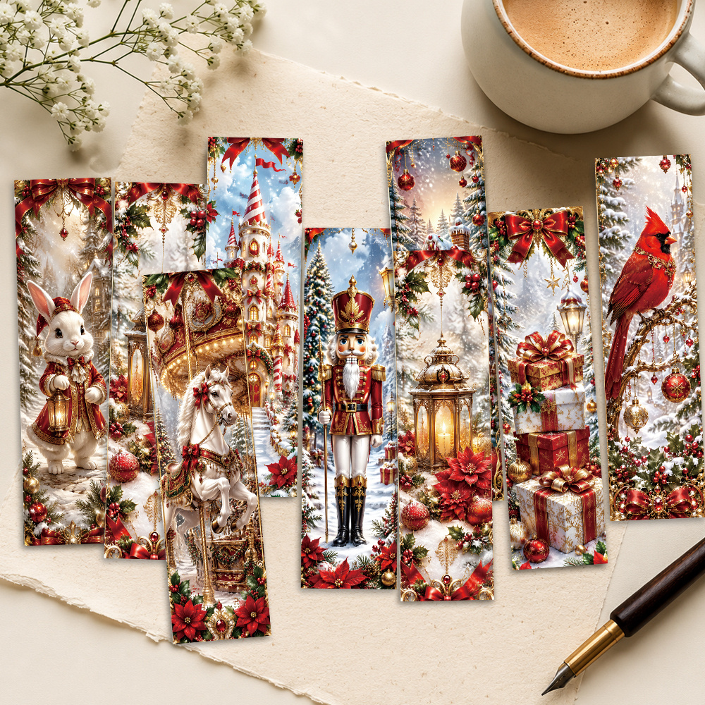 TEMU 32 marque-pages, un de vintage Noël . Noël victorien. Marque-pages, parfaits pour Noël, Halloween et du trimestre scolaire. Pour une utilisation