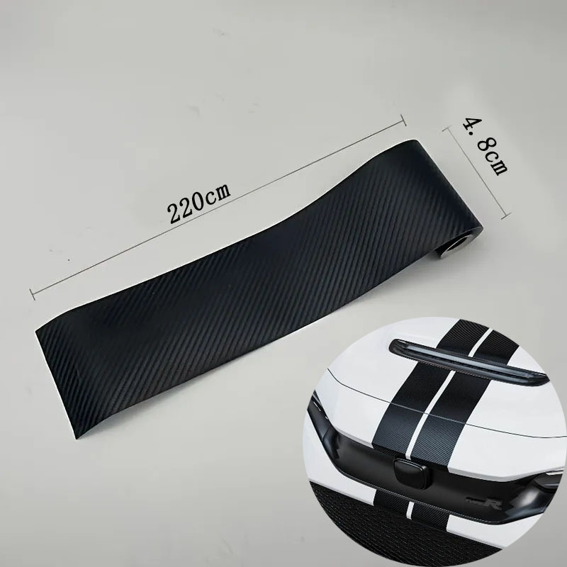 TEMU 3d Carbon Tapes | Waterproof And Scratch-resistant Bumper And Sill Protection Strips, Black, Fashionable Car Additions, Interior, Durable Film,