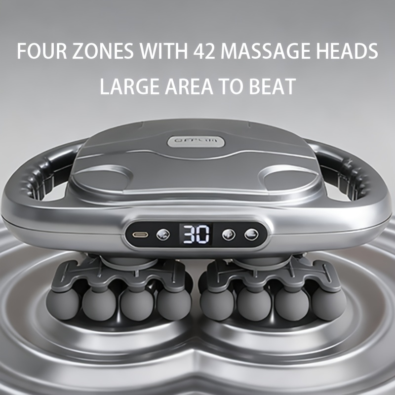 Professional-grade Fascia Gun Muscle Relaxer- 42 Massage Heads+ LED  , 10-minute  , 9 Speed and Mode Settings, Type-C Fast Charging