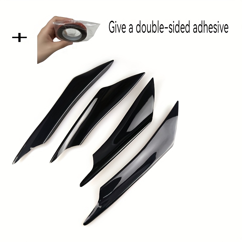 TEMU A Carbon Fiber Front Bumper Spoiler Blade For Universal Car Modifications, Requiring No Power And