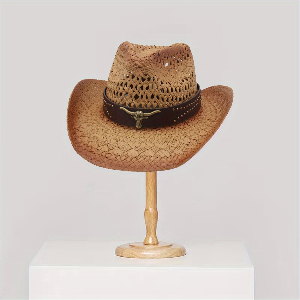 mens straw cowboy hats unisex straw cowgirl hats with wooden bead