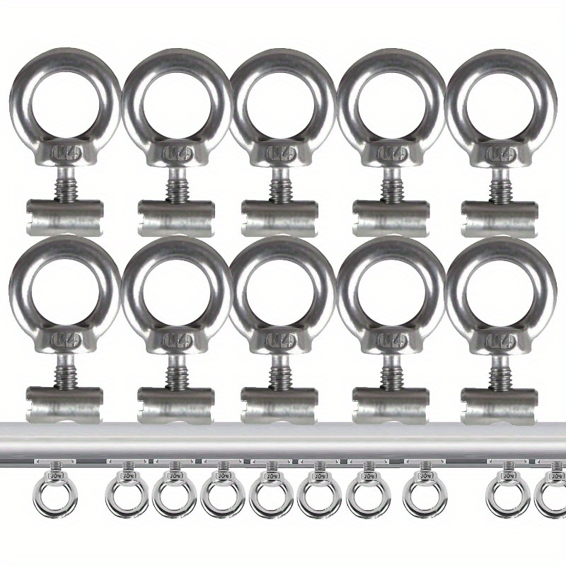 TEMU 4/ 10pcs Awning Rail Stoppers 6mm For Rv Motorhome Campervan Camping Tent Equipment Awnings Accessories, 304 Stainless Steel Awning Piping