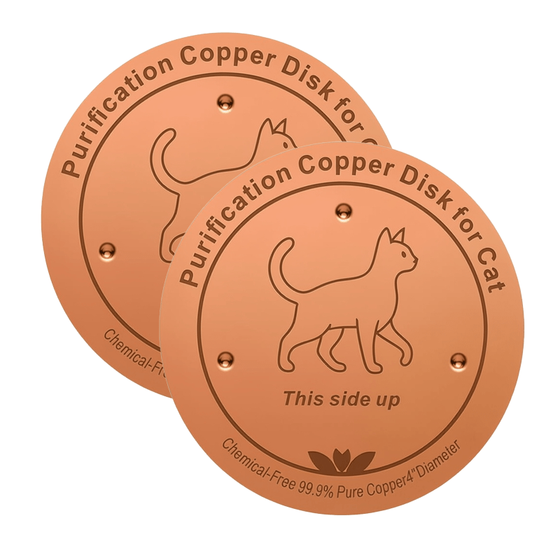 TEMU 2pcs Copper Pet Water Purifier, Three- Design, 99.9% Pure Copper Water Purifier, Suitable For Pet Dogs, Cats, Cows, Chickens, Etc., Reusable,