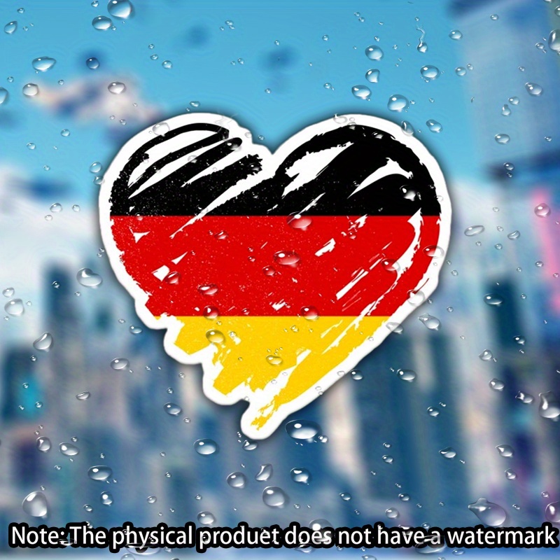 3D Hamburg Germany Flag Car Sticker – Eye-Catching Emblem Decal For Car, Motorcycle, Laptop, Helmet