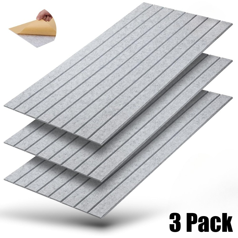 3 самолепливи акустични панели, 120×60×0.9cm, за акустичка третман и декорација на ѕидови Детали за производот 1