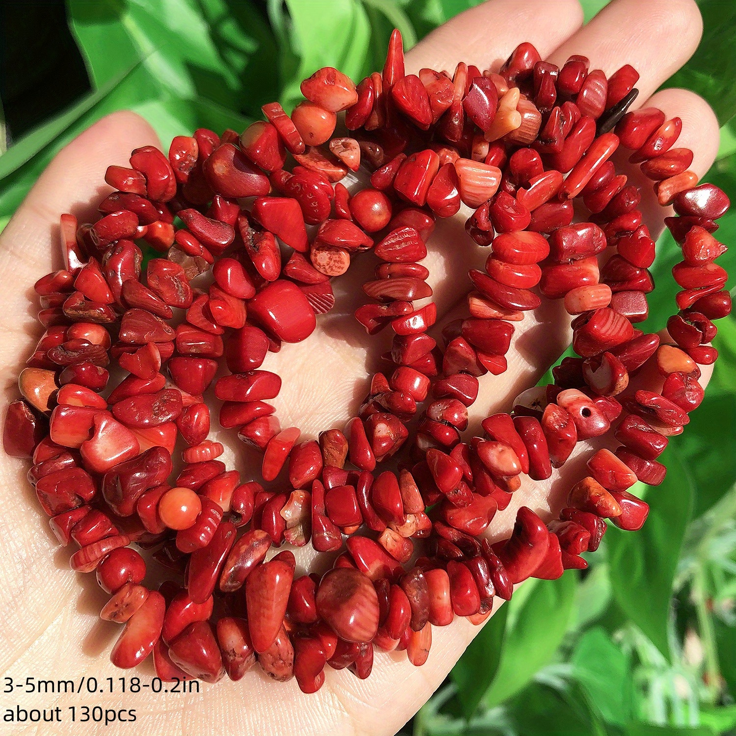 TEMU 5-8mm Aa Natural Crushed Beads - Irregular Cut Suitable For Jewelry Making Diy, Loose Beads With Curved Base For Bracelets, Necklaces, Earrings