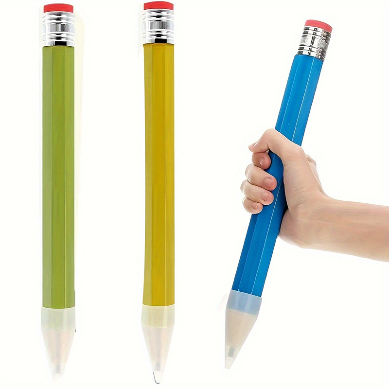Funny Enormous Pencil with 5 Small Erasers