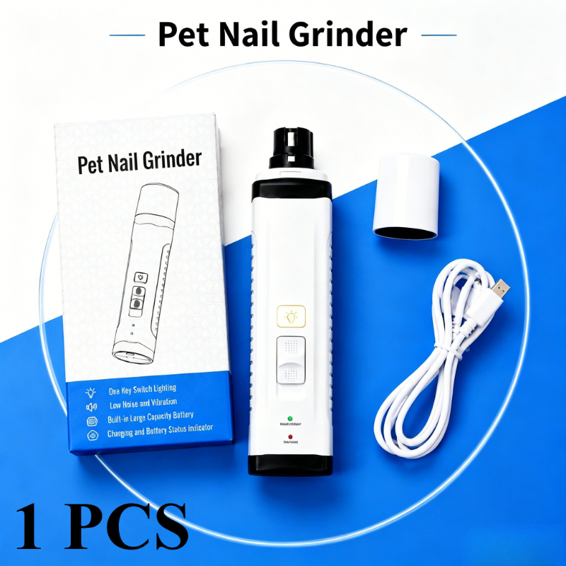 TEMU Pet Nail Automatic Grinder Rechargeable With Usb 2speed Heavy Duty Professional Dogs And Cats Pet Nail Grinder For Thick Toenails With Light For