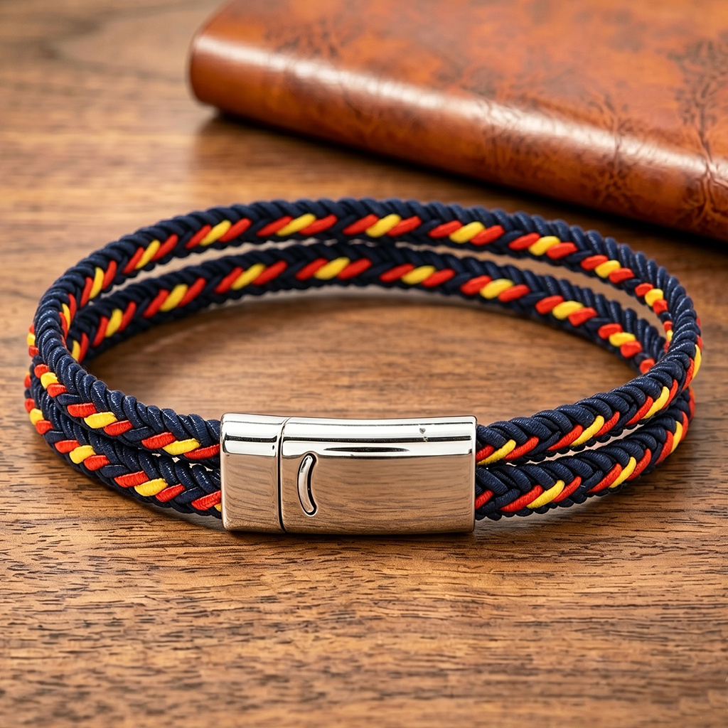 TEMU Pulsera magnética para VAVICORE, 1 pieza, tejida a - capa de cuerda con cierre magnético, tejida colorida, adecuada para y mujeres, regalo para