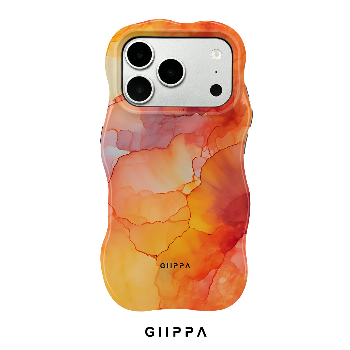 TEMU Phone Case: Sunsethue Wave Pattern 2-in-1 Phone Case Compatible With Phone 17 Air High-end Fashionable And Case Compatible With 13/14/15/16/17