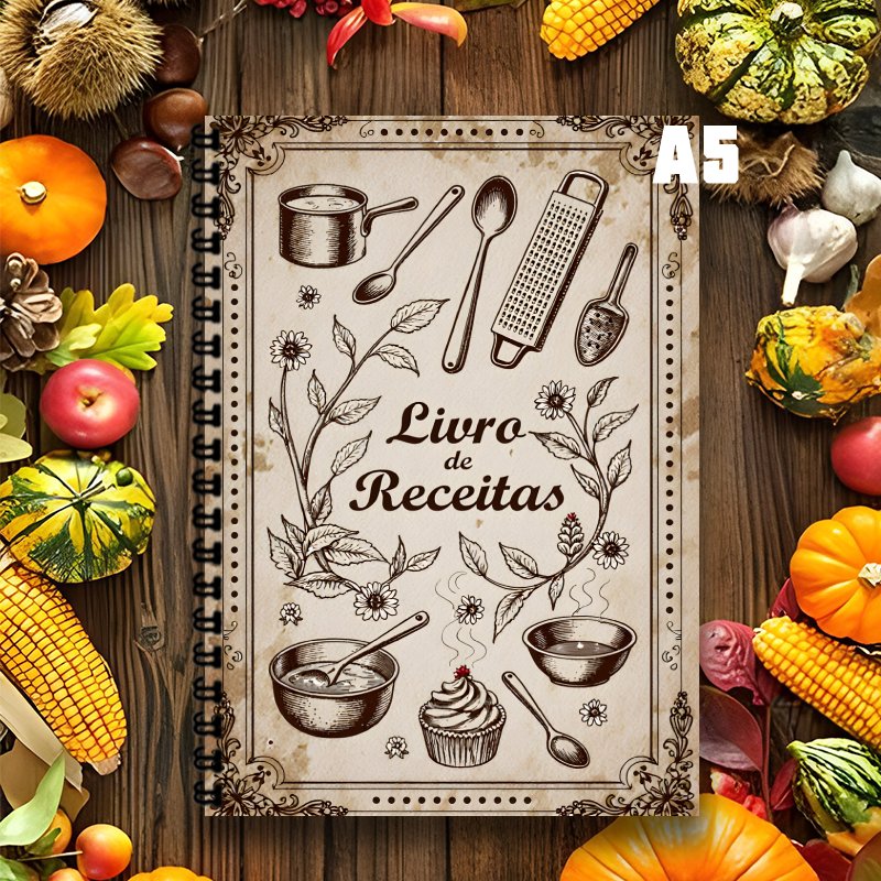 TEMU 1pc, 100 Pages, A5 Portuguese Recipe Spiral Notebook, Can Record Clear Steps And Common Recipes, Helping You Easily Make Dishes, Personalized