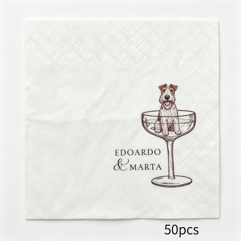 TEMU Customize Personalized White Party Napkins, High-quality Square Napkins With Customizable Printing. Your Design Or Logo For Parties, Weddings,