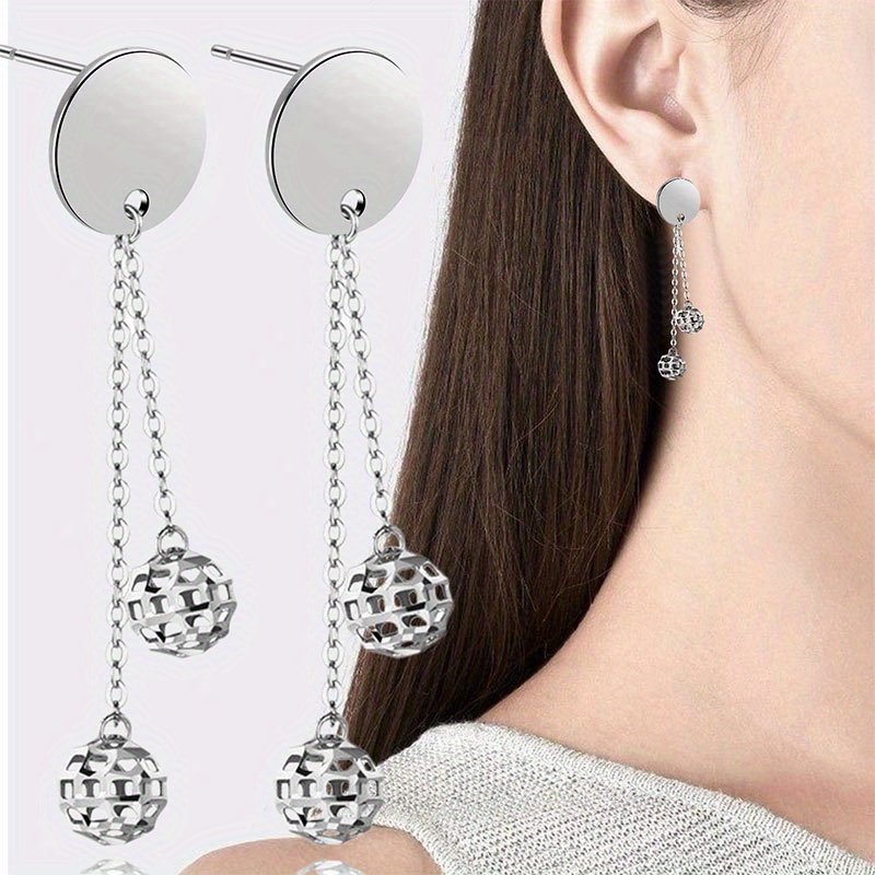 10pcs Stainless Steel Round Disc Earring Posts for DIY