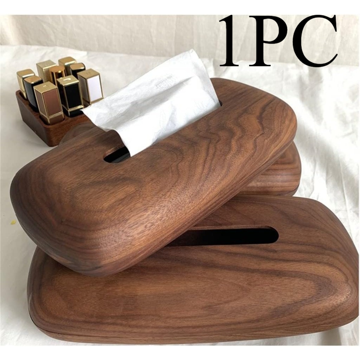 1pc Tissue Box with Removable Lid Paper Holder Napkin Organizer Smooth Extraction Effortless Refill Sleek Stylish Appearance Stable Non-Slip Base Neat Storage Solution for Living Room Coffee Table Desktop Indoor Daily Use