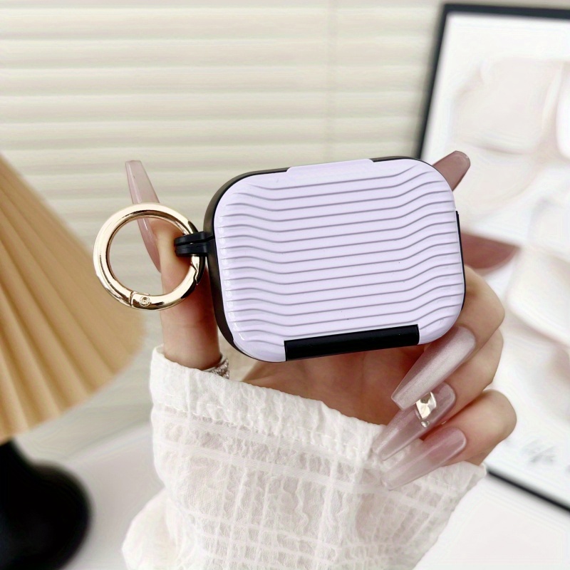 Wave Mirror Case for Apple for Airpods 4 2Nd Generation Wireless for Airpods 3 Headphones for Airpods 3 Makeup Mirror Pro Phone Stand 1/2 Generation Headphone Case