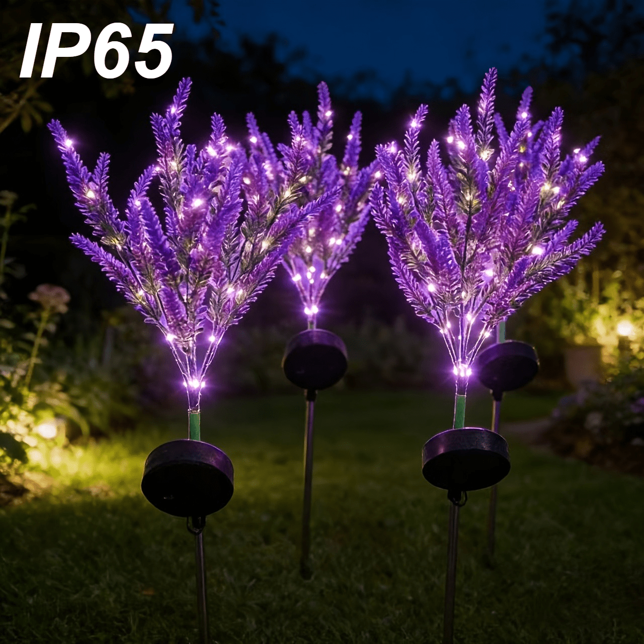 solar energy purple   intelligent light sensor automatically turns on off garden courtyard camping festival decoration atmosphere light gift