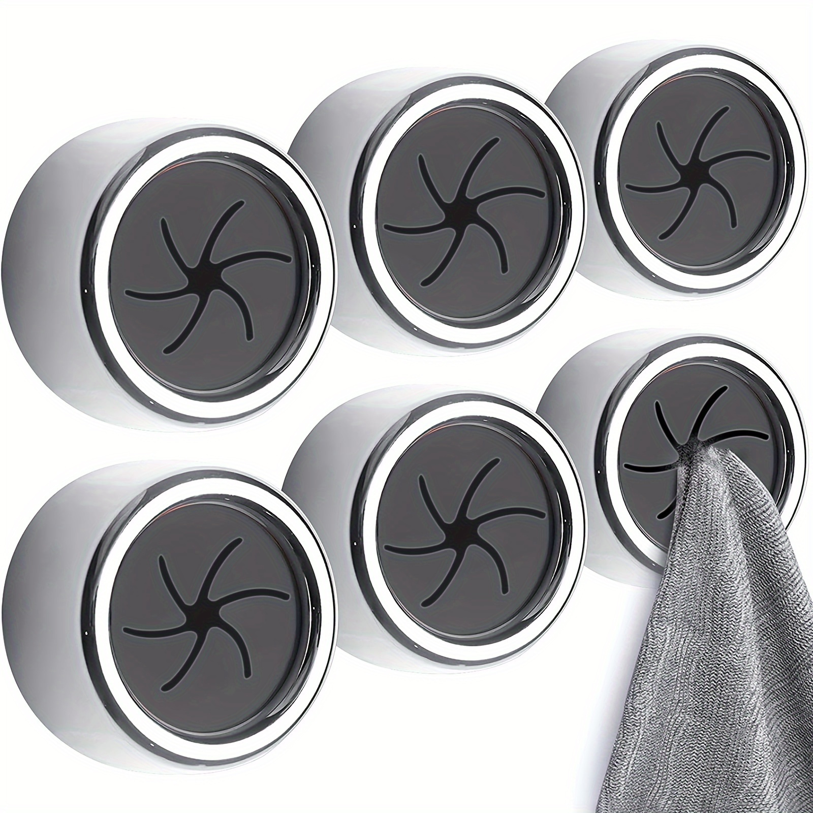 strong   towel hooks free punch towel holders round wall mounted towel holders for bathrooms kitchens and homes walls cabinets garages no drilling required details 0