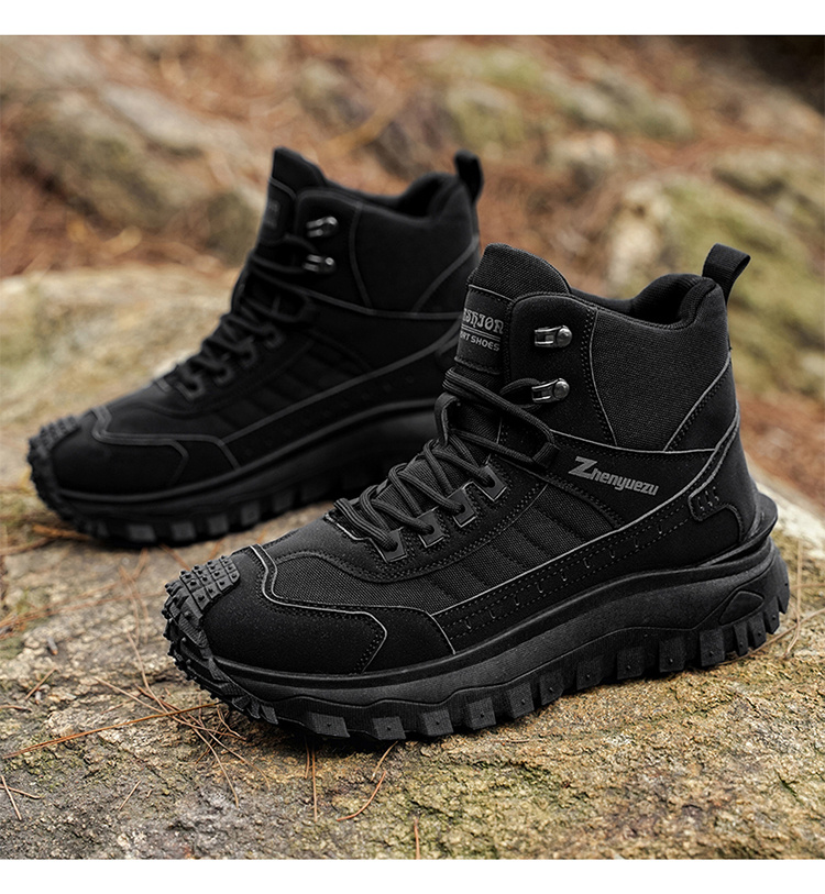 Nuevos Botas de Senderismo Deportivas de Caña Alta Oversize para Otoño, Cómodas Zapatillas Casuales Ligeras de Suela Gruesa, Adecuadas para Actividades al Aire Libre Durante Todo el Año, Caminar, Viajar, Escalada y Equipo de Camping