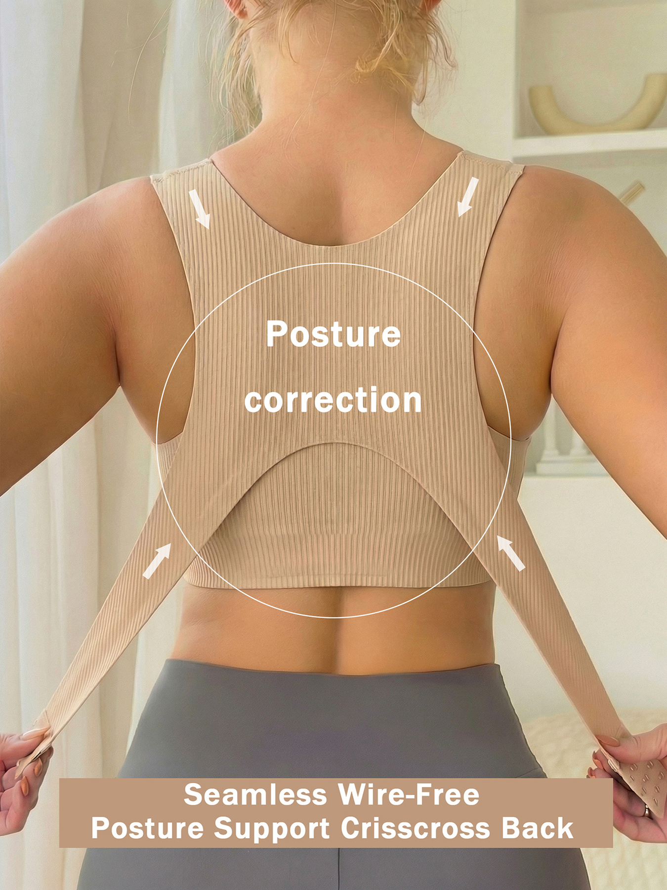 1pc womens seamless adjustable bra bust support lifting bra bulge control wireless underwire bra
