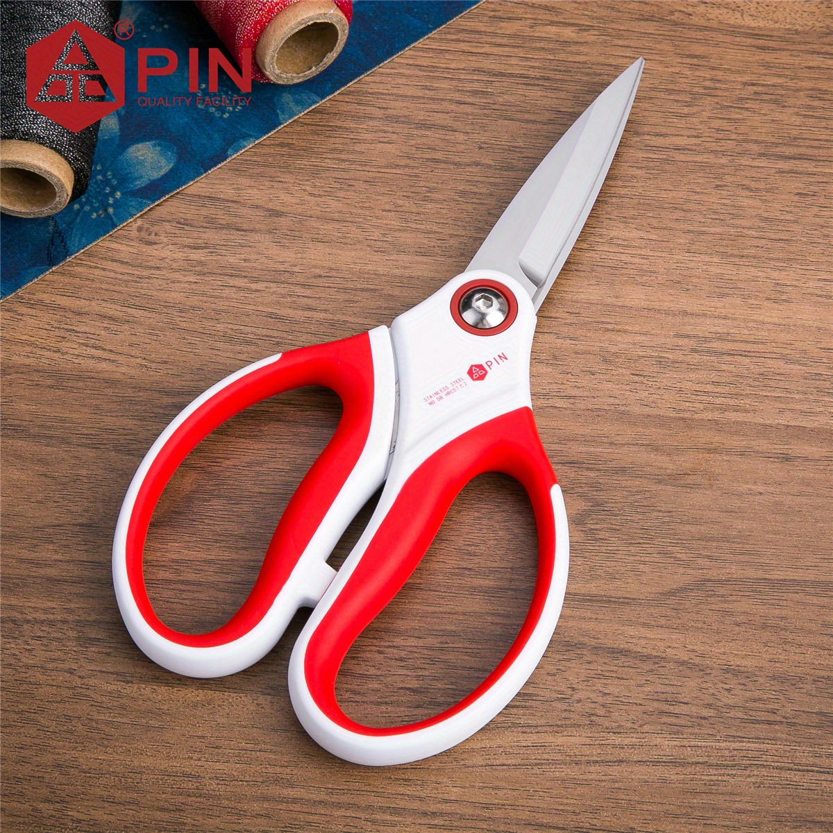 E-shop PIN Schwerlastschere Industrie Mehrzweckschere Scharfe Rostfreie Edelstahl Haushaltsschere Schneiden Leder Seil Stoff Kunststoff Komfortgriff 20
