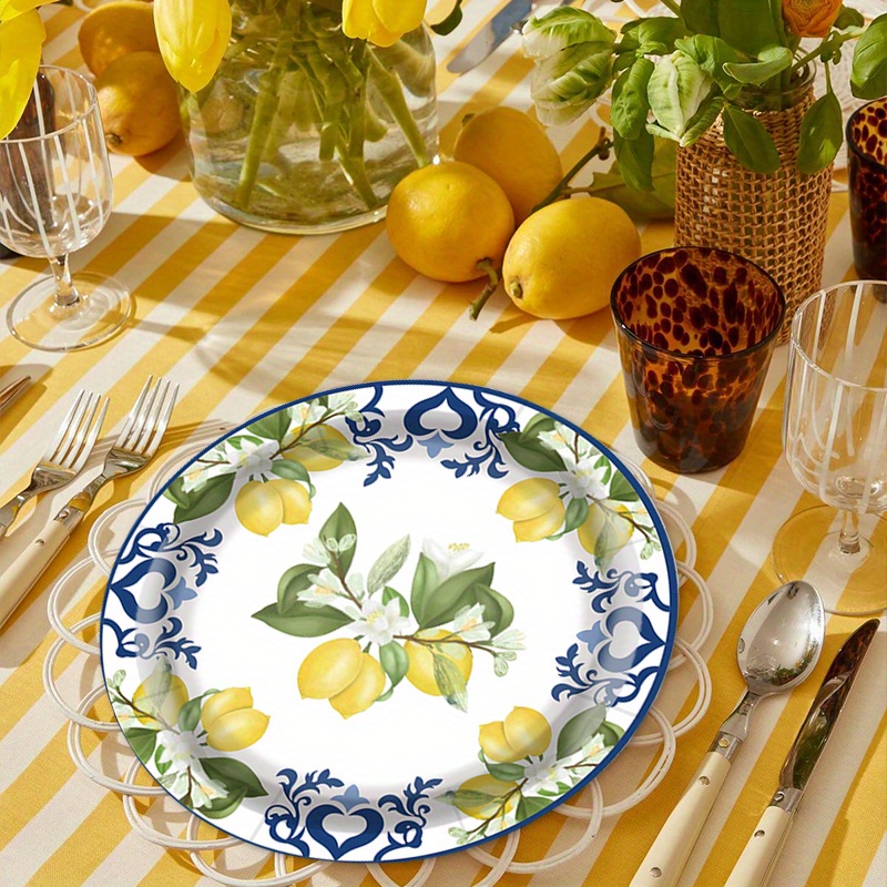 white porcelain theme disposable tableware set Temu Bahrain