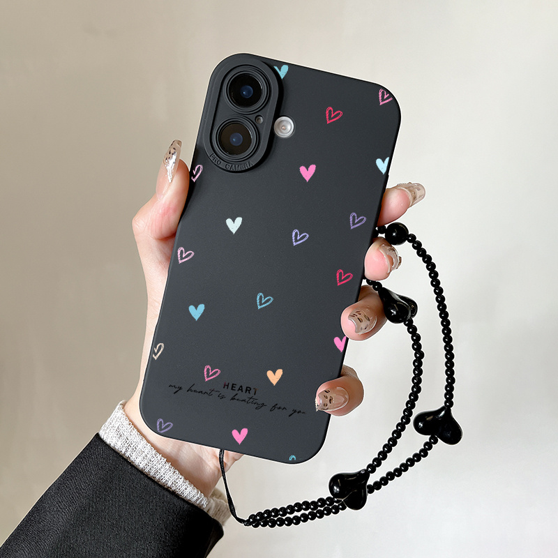 TEMU Phone Case - Stylish Silicone Shockproof Phone Case With A Colorful , Compatible With For Iphone Models 16, 15, 14, 13, 12, , Pro Max, Xs, Xr,