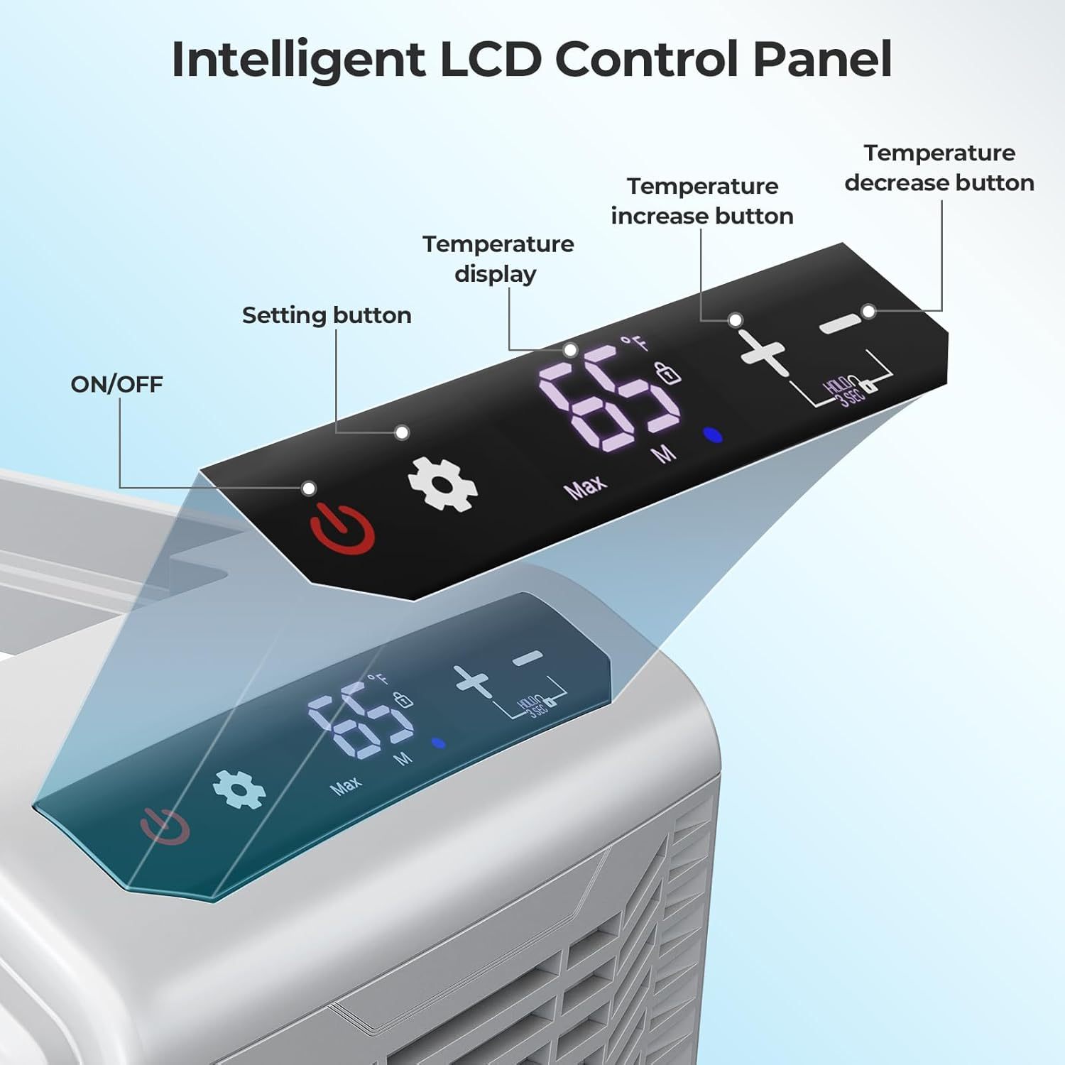 Upgraded 16QT Portable Compressor Car Fridge Freezer for RV Camping Home Use, 3-Way Charging (Solar/AC/DC), 15-Min Fast Cool to -4℉, ECO/MAX Dual Modes, 3-Level Battery Protection, LED Display & Cup Holders, Outdoor Food Storage, Efficient Cooling System, Home Refrigeration, Compact Refrigerator, Energyefficient System, Portable Refrigerator, Road Trippers