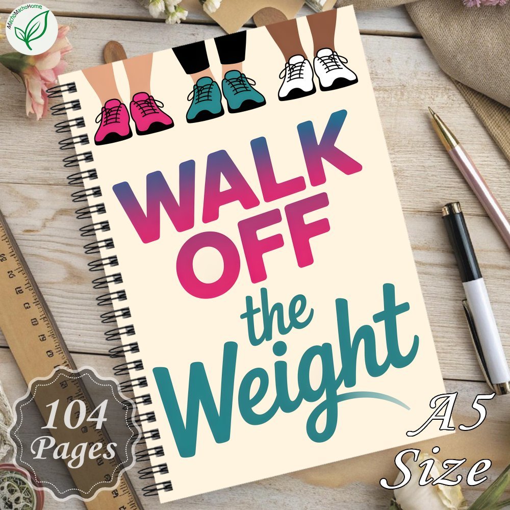 TEMU 1 Weight Loss Themed Planner, Notebook Diary, For Tracking Progress, Body Measurements, Weight Loss And Fitness Goals. Features A Spiral Bound