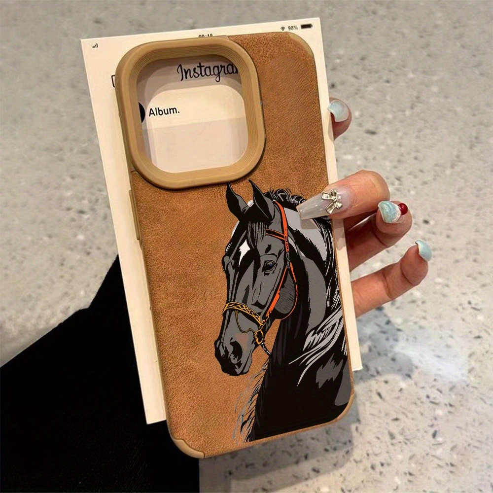 TEMU Phone Case: Pattern Retro Premium Texture Phone Case, Stylish And Stylish, With A To Protect The Phone And Shock Absorption And. Suitable For