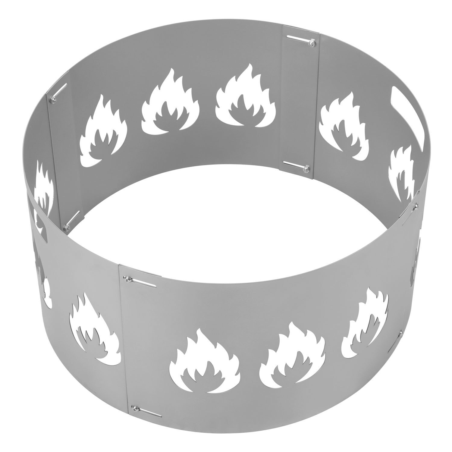 Fire Bowl Fire Pit Additions For Outdoor Use Adjustable Pit Additions Round Fire Pit Guard With Handle , Heat-resistant Additions For Fire Bowls